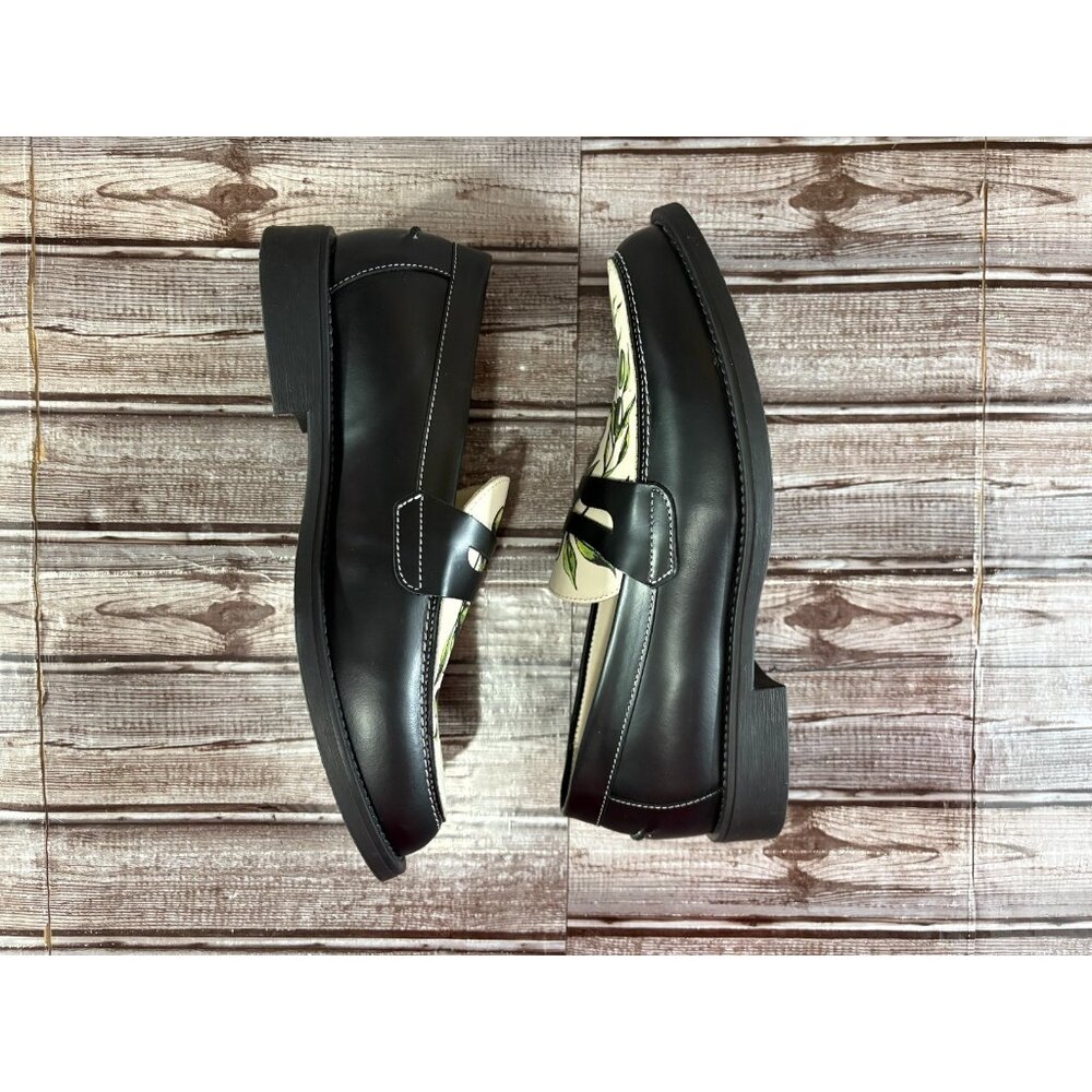 Duke + Dexter Core Wilde olive Penny Loafer Sz 7 Uk 8 US co:black white New - Picture 5 of 9